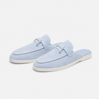 Mocassin Daim Bleu Clair