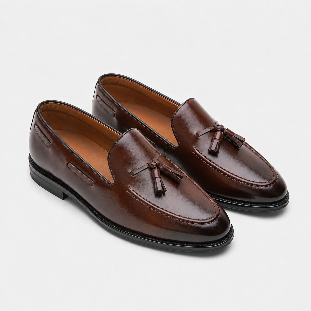 Mocassin Marron Sans Lacets
