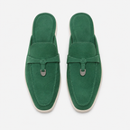 Mocassin Vert En Daim