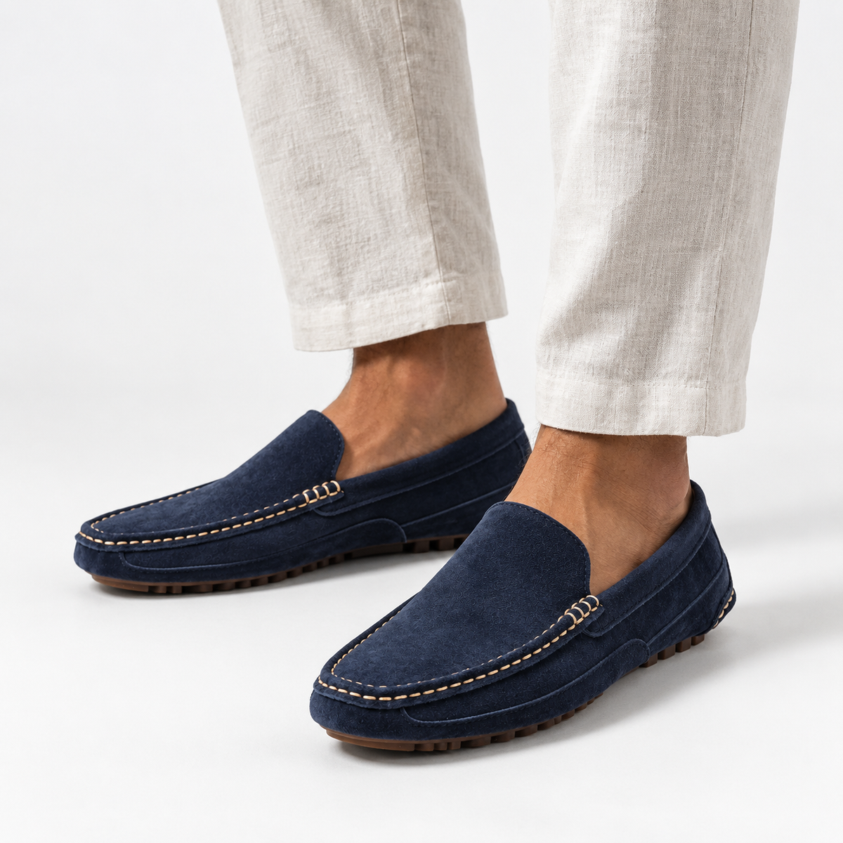 Chaussure Homme Cuir Bleu Marine De Vache