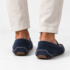 Chaussure Homme Cuir Bleu Marine De Vache
