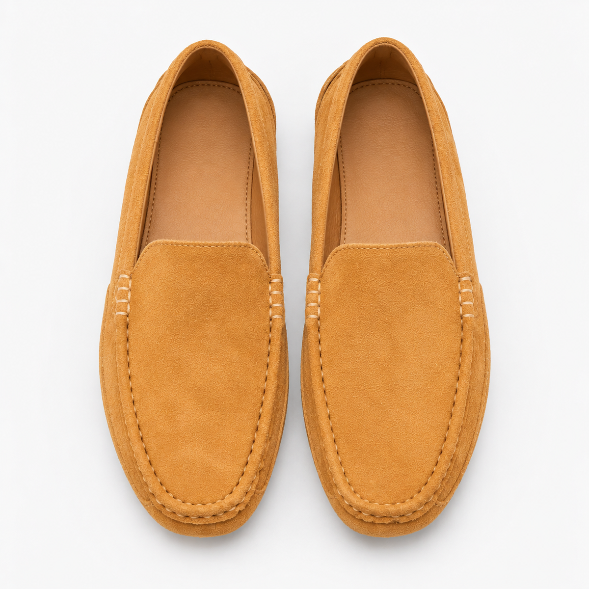Chaussures Cuir Marron Homme Mocassins Suédé