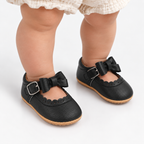 Chaussures premiers pas Mary Jane noires en simili-cuir pour bébé fille