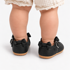 Chaussures premiers pas Mary Jane noires en simili-cuir pour bébé fille