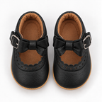 Chaussures premiers pas Mary Jane noires en simili-cuir pour bébé fille