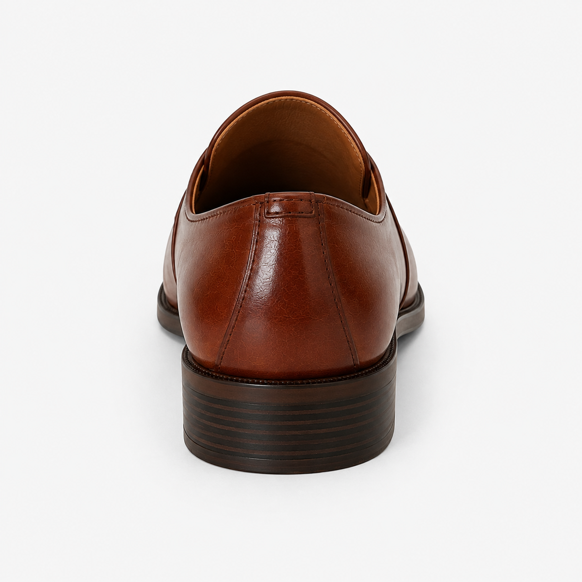 Mocassin PU Marron Sans Lacets