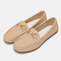 Mocassin Beige À Enfiler