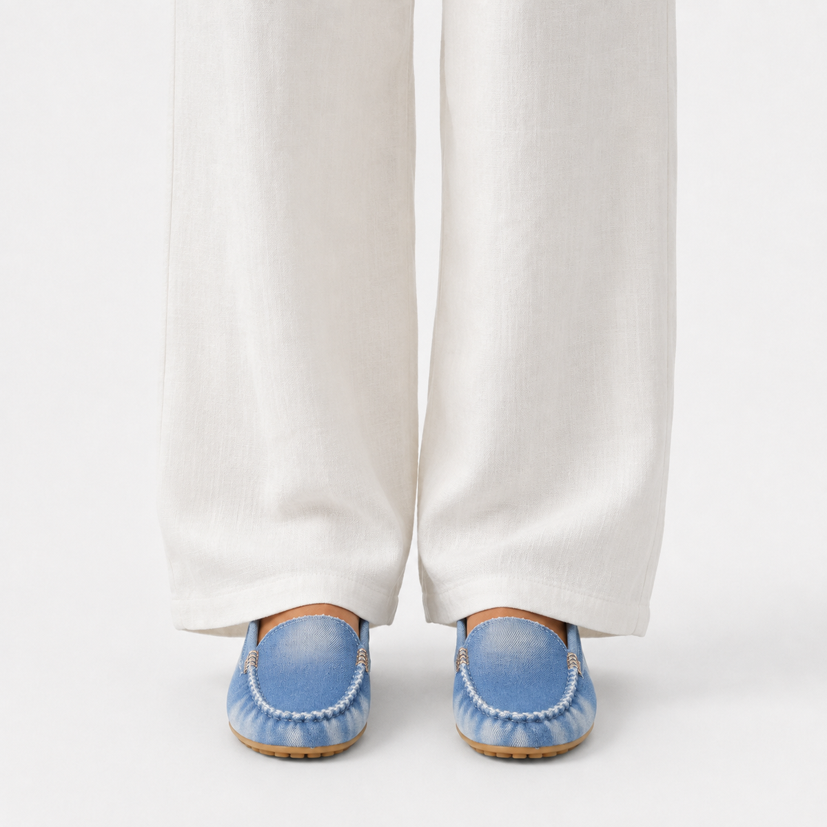 Mocassin Denim Sans Lacets