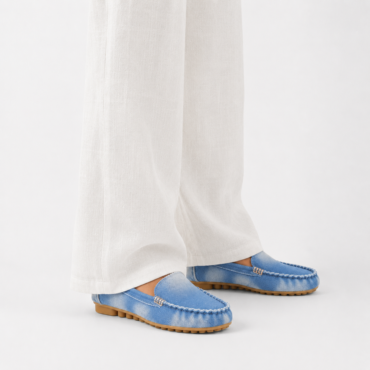 Mocassin Denim Sans Lacets