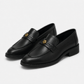 Mocassin Cuir Véritable À Enfiler