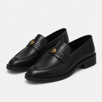 Mocassin Cuir Véritable À Enfiler