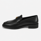 Mocassin Cuir Véritable À Enfiler