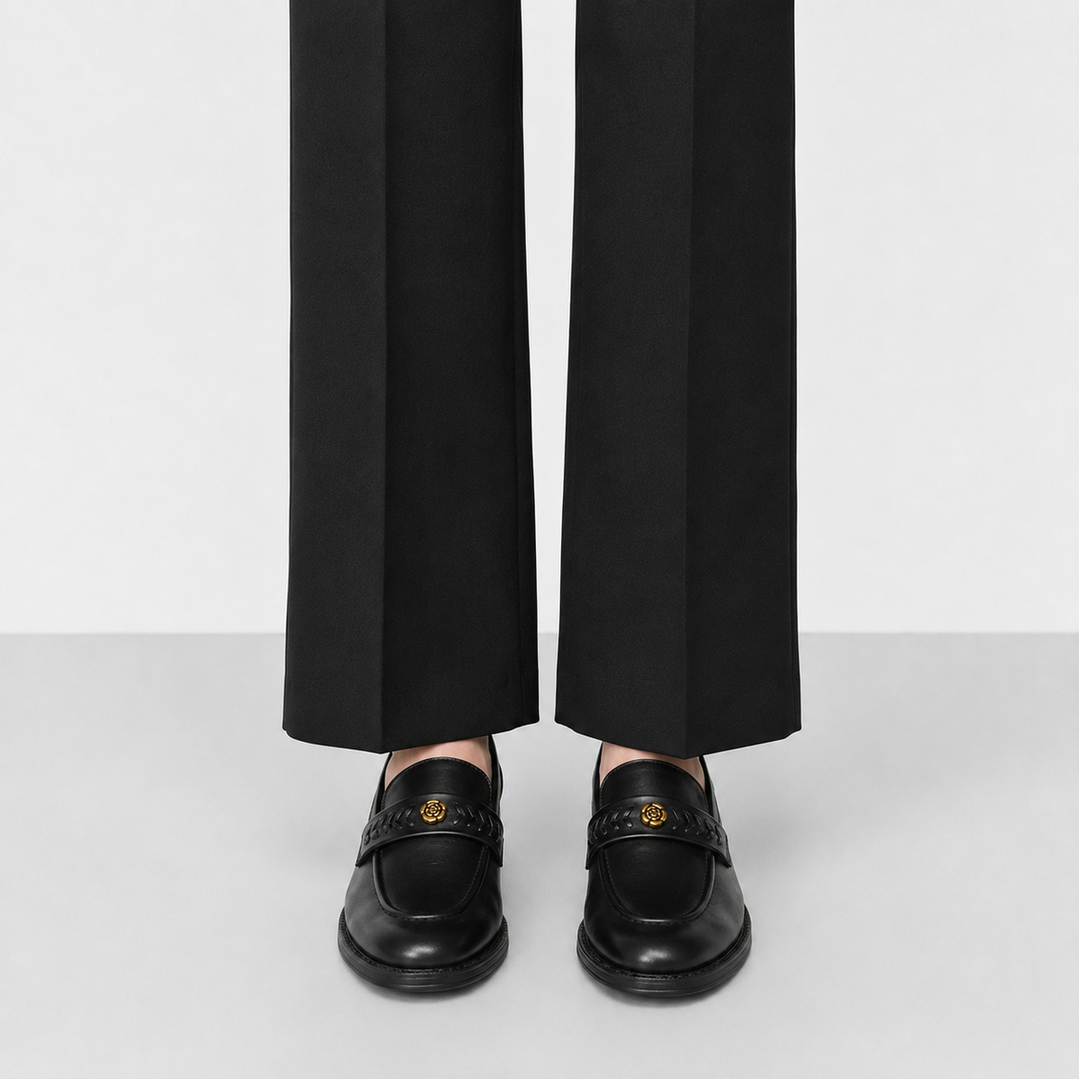 Mocassin Cuir Véritable À Enfiler