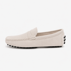 Mocassin Cuir De Vache Véritable À Enfiler