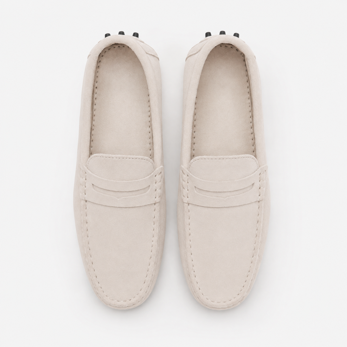 Mocassin Cuir De Vache Véritable À Enfiler