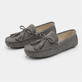 Mocassins Cuir Souple Gris