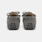 Mocassins Cuir Souple Gris