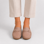 Mocassin Polyuréthane Sans Lacets Avec Chaîne