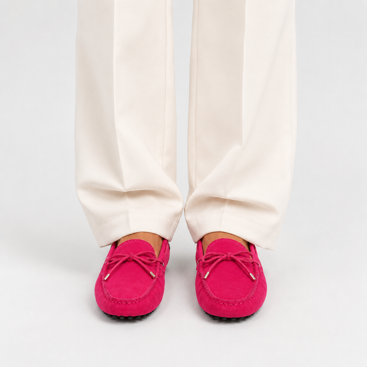 Mocassin En Cuir Véritable À Enfiler