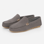 Mocassin Polyester En Suédine Plats