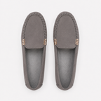 Mocassin Polyester En Suédine Plats