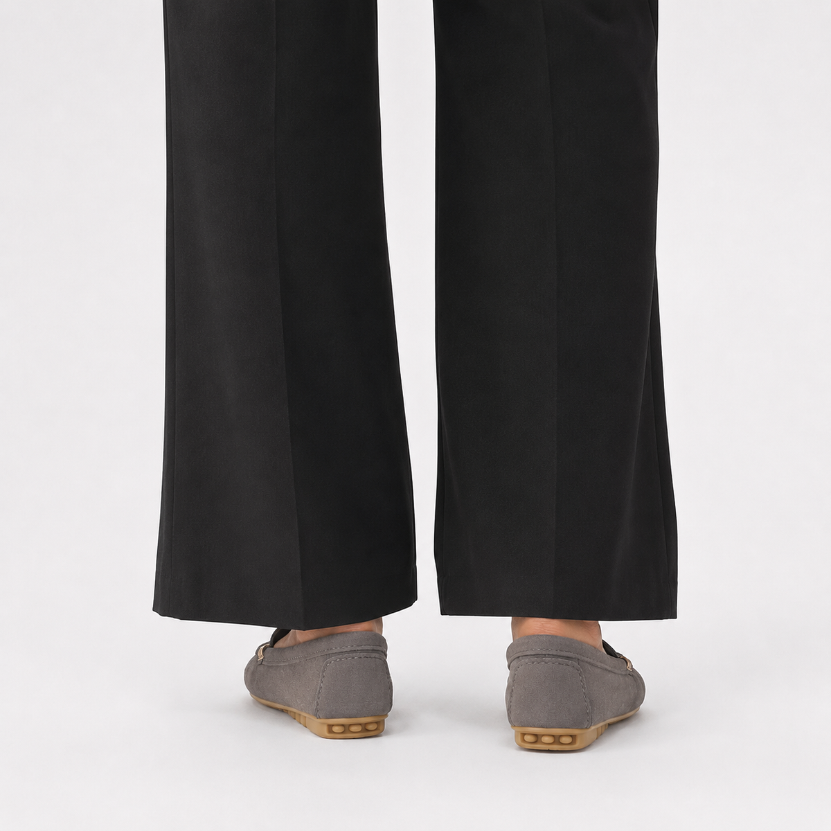 Mocassin Polyester En Suédine Plats