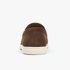 Big Size Fashion Casual Loafers for Men Spring Autumn 2026 New Designer Suede Leather Shoes Male Solid Color Flat Shoes Man
