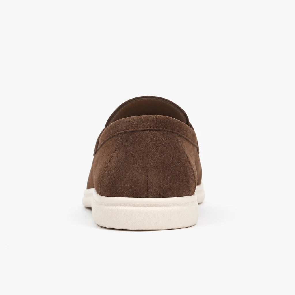 Big Size Fashion Casual Loafers for Men Spring Autumn 2026 New Designer Suede Leather Shoes Male Solid Color Flat Shoes Man