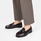 Brand Design Men Patent Genuine leather Loafers Moccasins Men's Tassel Loafers Vintage Slip-on Casual Men Social Dress Shoe (Copie)