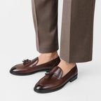 High Quality Men's Dress Shoes Slip On Leather Shoes Male Casual Business Shoes For Men Brogues Flat Party Leather Loafers Man (Copie)