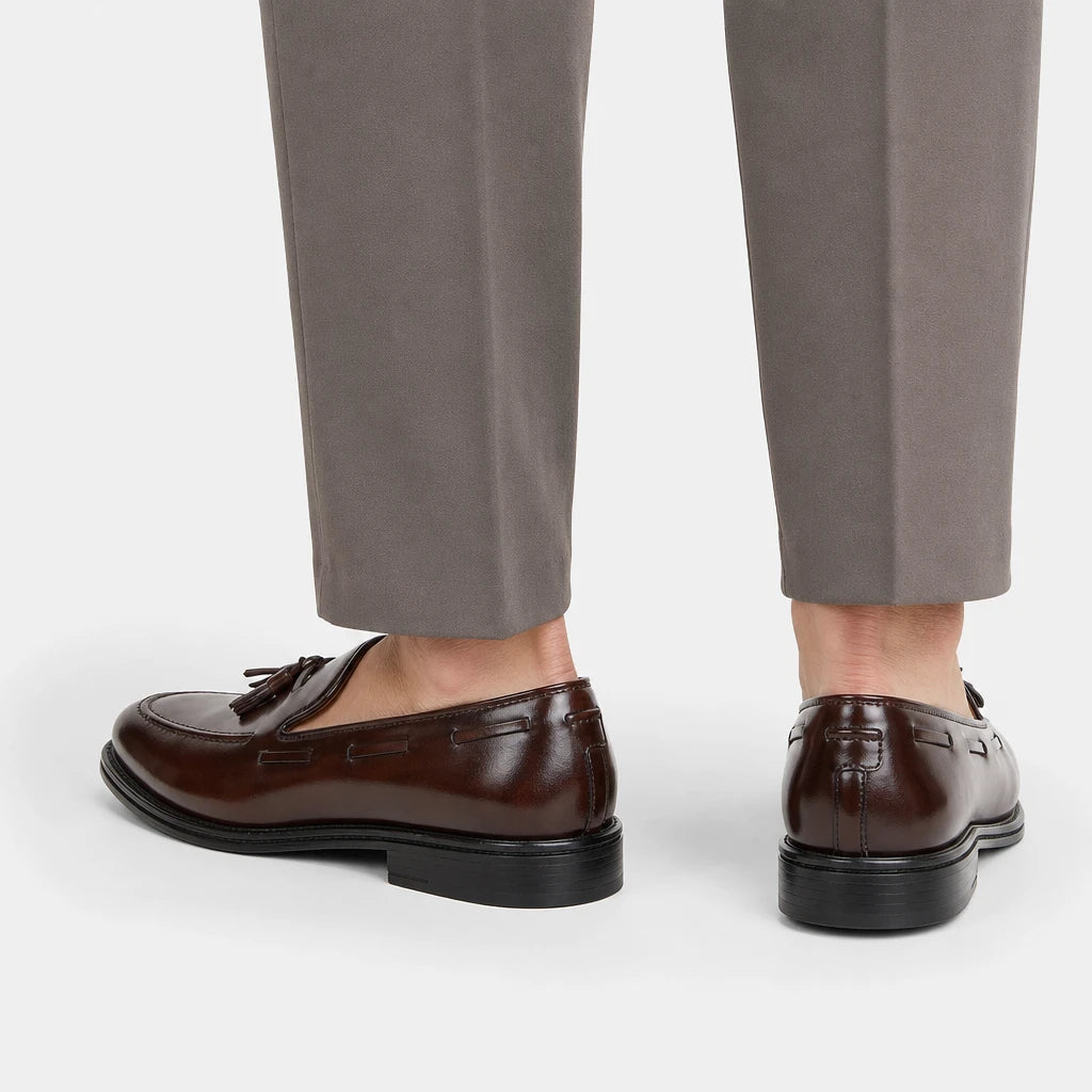 High Quality Men's Dress Shoes Slip On Leather Shoes Male Casual Business Shoes For Men Brogues Flat Party Leather Loafers Man (Copie)