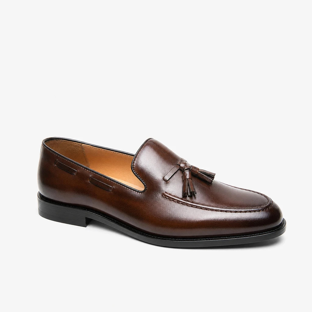 High Quality Men's Dress Shoes Slip On Leather Shoes Male Casual Business Shoes For Men Brogues Flat Party Leather Loafers Man (Copie)