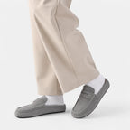 Lefu Shoes Men's Lightweight Bean Shoes Summer One Step Push Lazy Breathable Casual Half Support Slippers for Men (Copie)