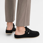 Lefu Shoes Men's Lightweight Bean Shoes Summer One Step Push Lazy Breathable Casual Half Support Slippers for Men (Copie) (Copie)