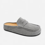 Lefu Shoes Men's Lightweight Bean Shoes Summer One Step Push Lazy Breathable Casual Half Support Slippers for Men (Copie)