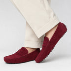 Men's Casual Fashion Genuine Leather Loafers Moccasins Slip-On Driving Shoes 38-50 Size Range Male Flats Comfort Footwear
