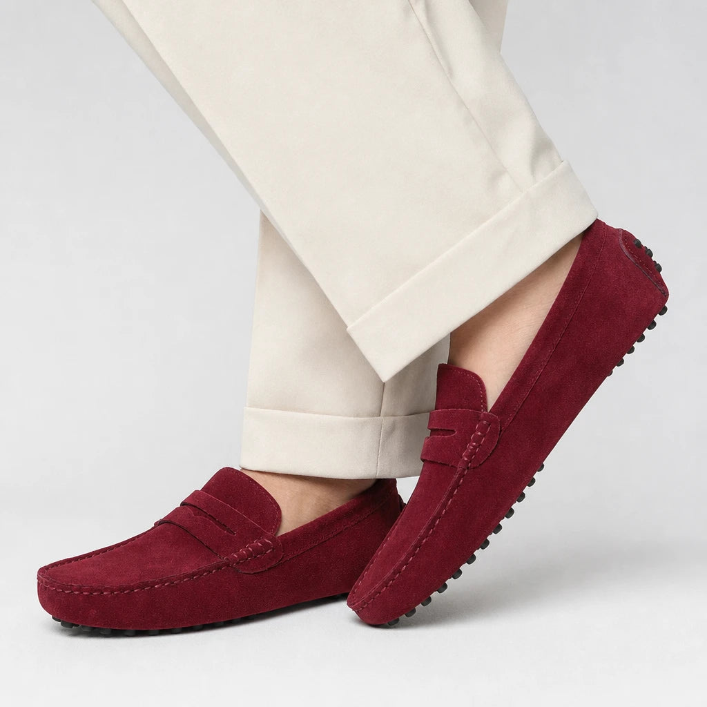 Men's Casual Fashion Genuine Leather Loafers Moccasins Slip-On Driving Shoes 38-50 Size Range Male Flats Comfort Footwear