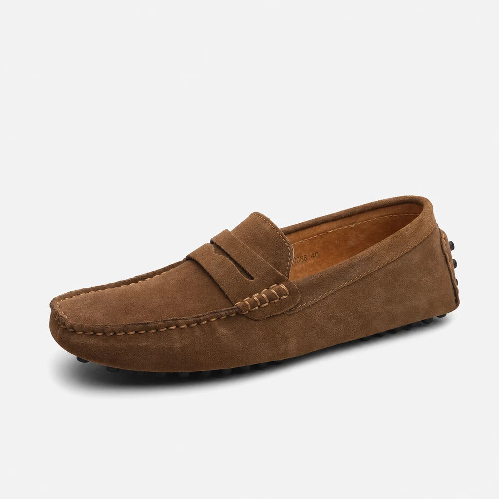 Men's Casual Fashion Genuine Leather Loafers Moccasins Slip-On Driving Shoes 38-50 Size Range Male Flats Comfort Footwear (Copie) (Copie) (Copie)