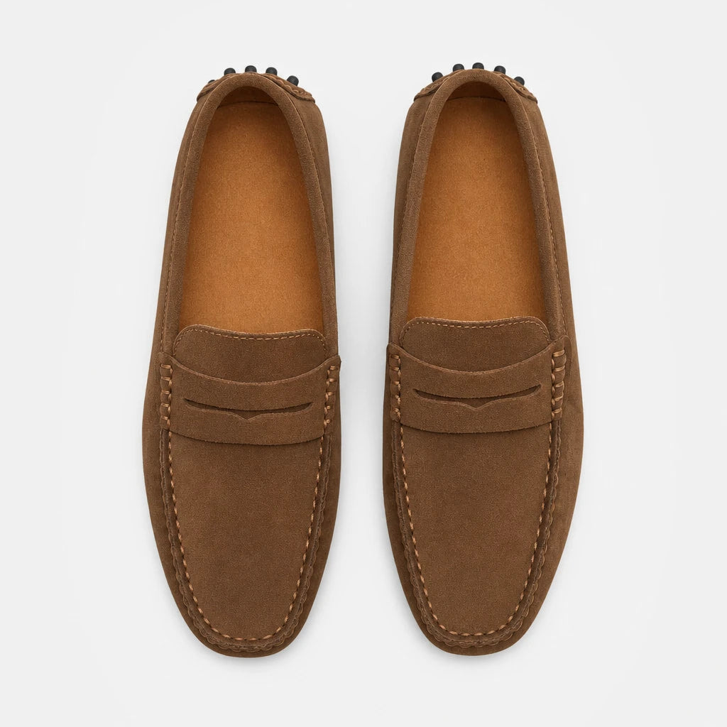 Men's Casual Fashion Genuine Leather Loafers Moccasins Slip-On Driving Shoes 38-50 Size Range Male Flats Comfort Footwear (Copie) (Copie) (Copie)