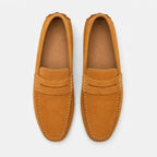 Men's Casual Fashion Genuine Leather Loafers Moccasins Slip-On Driving Shoes 38-50 Size Range Male Flats Comfort Footwear (Copie)