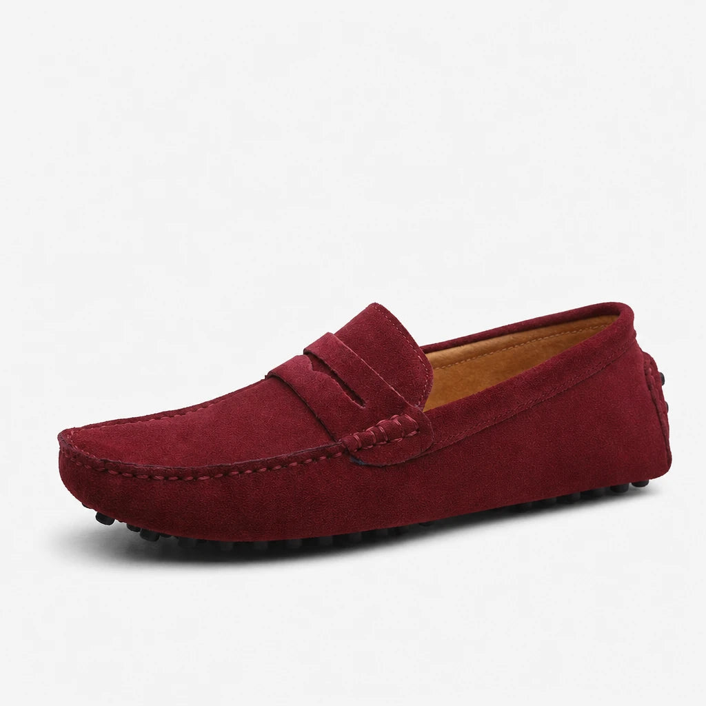 Men's Casual Fashion Genuine Leather Loafers Moccasins Slip-On Driving Shoes 38-50 Size Range Male Flats Comfort Footwear