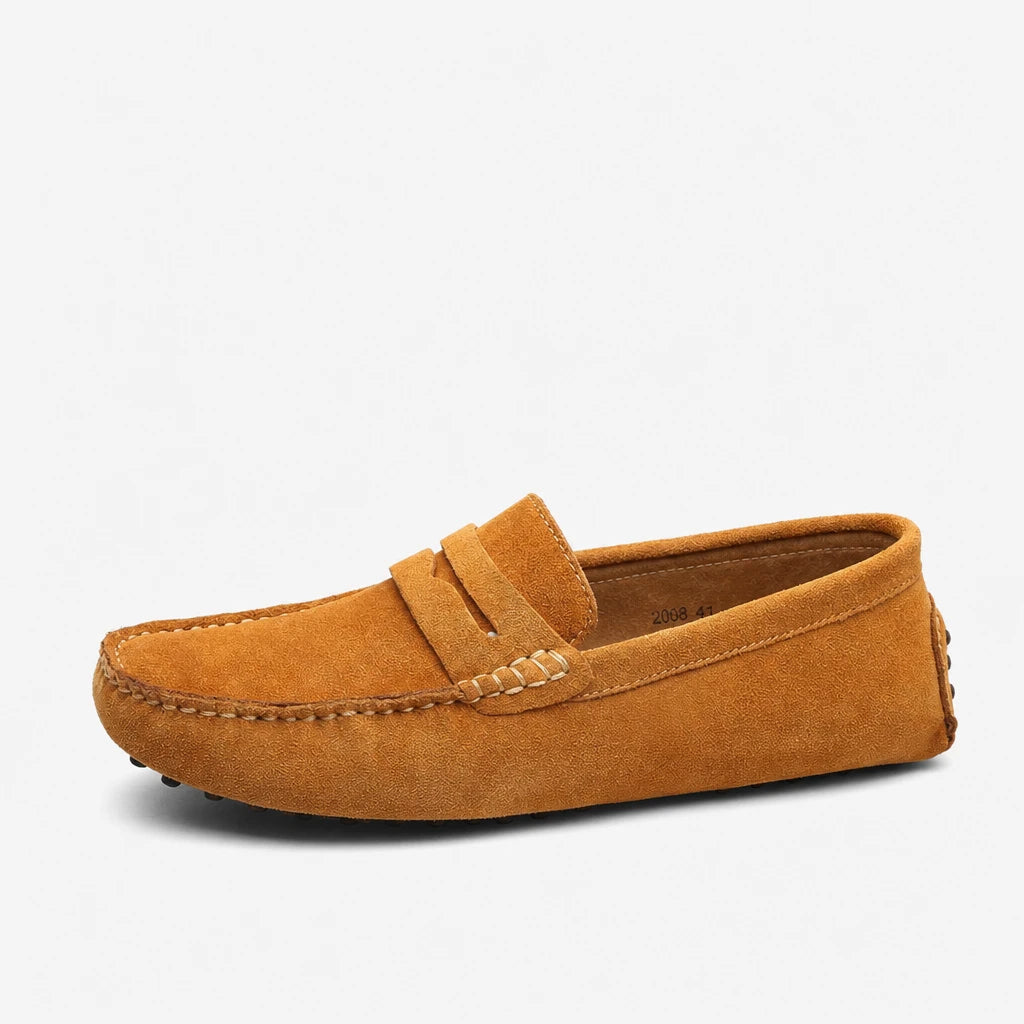 Men's Casual Fashion Genuine Leather Loafers Moccasins Slip-On Driving Shoes 38-50 Size Range Male Flats Comfort Footwear (Copie)