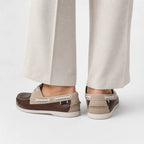Men's Trendy Apron Toe Loafer Shoes, Slip On Comfy Non Slip For Outdoor Walking Traveling, Spring And Summer