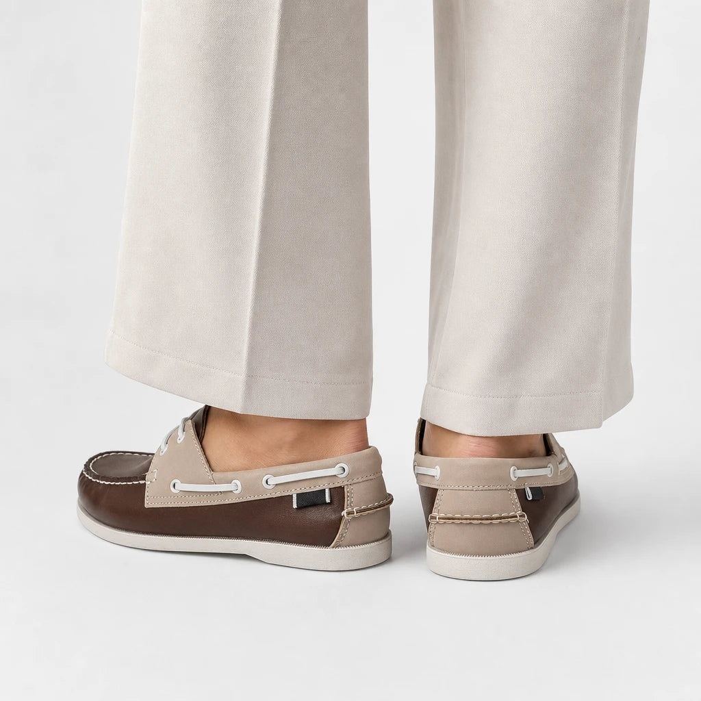 Men's Trendy Apron Toe Loafer Shoes, Slip On Comfy Non Slip For Outdoor Walking Traveling, Spring And Summer