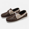 Men's Trendy Apron Toe Loafer Shoes, Slip On Comfy Non Slip For Outdoor Walking Traveling, Spring And Summer