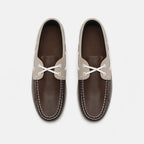 Men's Trendy Apron Toe Loafer Shoes, Slip On Comfy Non Slip For Outdoor Walking Traveling, Spring And Summer