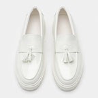 New Designer Laather Shoes Men's Slip On Loafers Tassel Preppy Comfortable Business Commute Outdoor Thick-soled Casual Shoes (Copie)