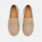 New Loafers British Style Retro Small Gold Buckle Round Head PVC One Pedal (Copie) (Copie)