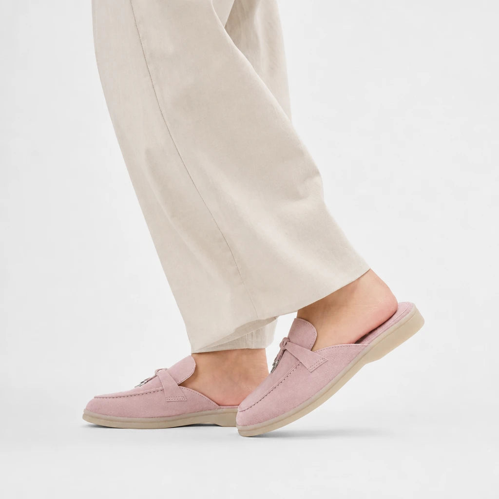 Not Logo Multi Colored Casual Slippers Suede Leather Women's Loafers Designer Luxury Lazy Women's Flat Shoes High Quality Shoes