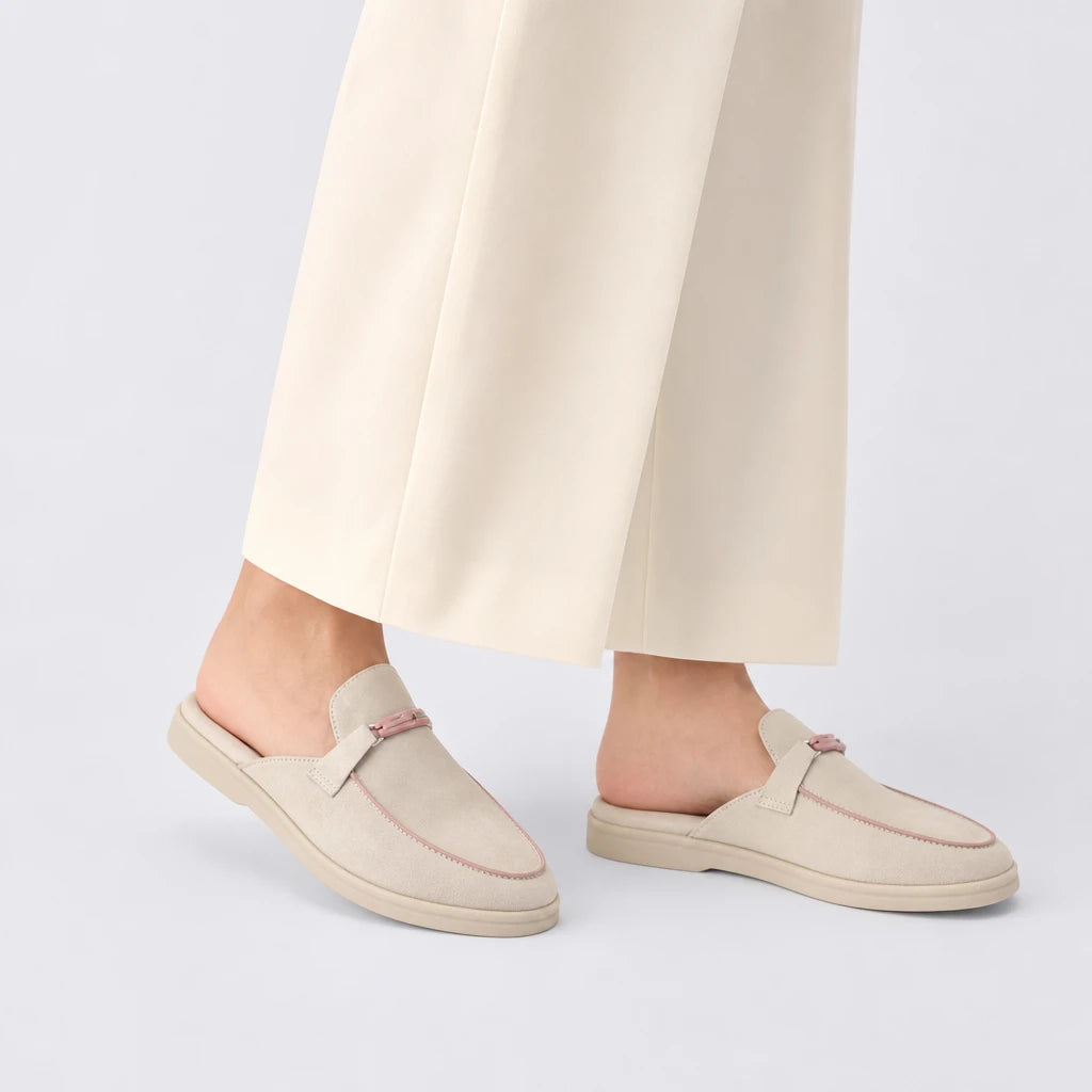 Not Logo Multi Colored Casual Slippers Suede Leather Women's Loafers Designer Luxury Lazy Women's Flat Shoes High Quality Shoes (Copie) (Copie) (Copie)